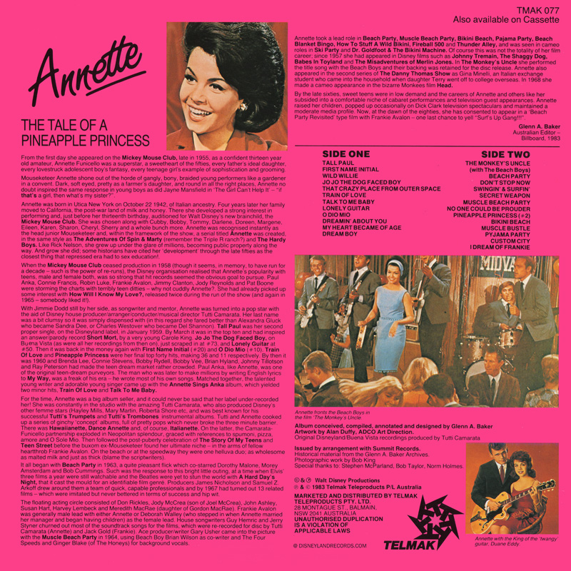 Annette Funicello Discography