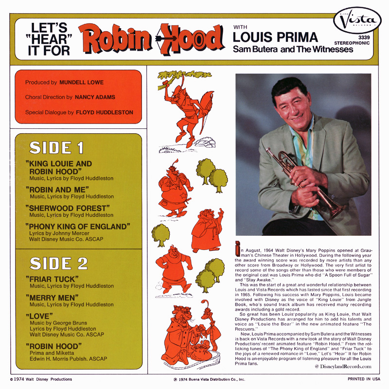Louis Prima 'On Broadway' 12 Vinyl LP